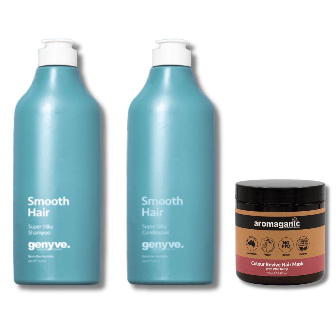 Aromaganic Smooth Trio – Frizz Control and Hydration Set for Soft, Silky Hair